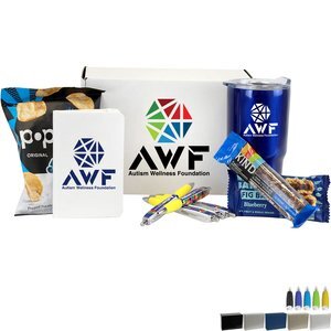Journal Book, Pen & Snacks with Tumbler Gift Box