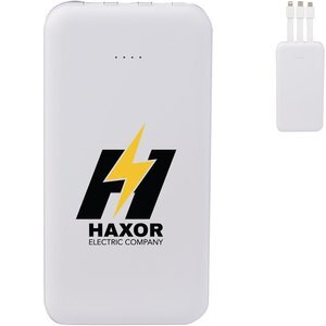 UL Listed Power Bank w/ Multi-Cables, 5000mAh