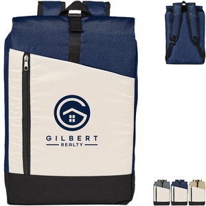 Summit Foldover Recycled Polyester Backpack