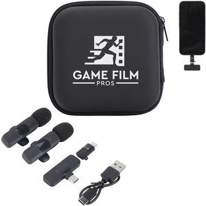 Center Stage Portable Wireless Lavalier Microphone - Set of 2