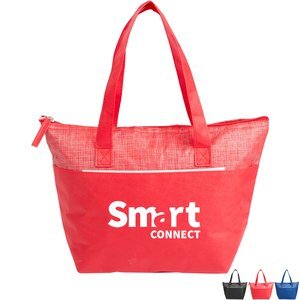 Mist Recycled 9-Can Non-Woven Tote Cooler