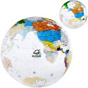 World Globe Beach Ball, 16"