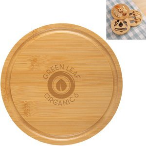 Swivel Top Bamboo Cheese Board Set