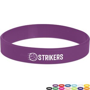 USA Made Screen Printed Silicone Wristband Bracelet