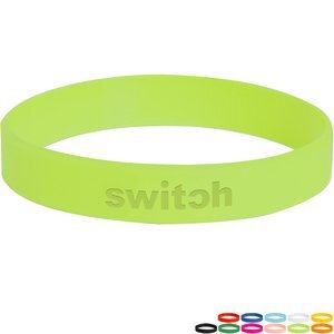 USA Made Debossed Silicone Wristband Bracelet