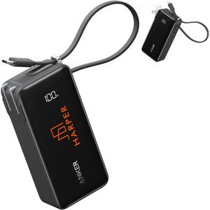 Anker® Fusion Built-In Cable Power Bank, 10000mAh