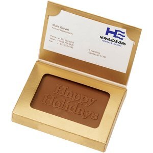 Molded Chocolate in Business Card Gift Box
