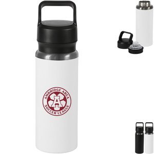 Urban Peak® Dual Top Black Chrome Water Bottle, 28oz.