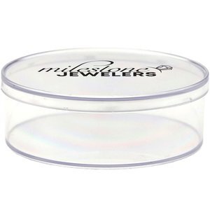 Clear Plastic Round, 4-3/10" x 1-3/8"