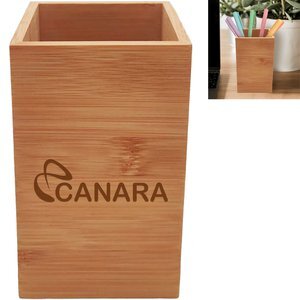 Bamboo Box Holder, 5-4/5" x 3-1/2"