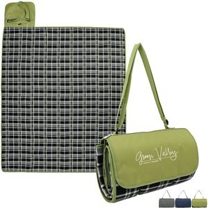 Premium Barrel Fleece Picnic Blanket, 60" x 52-1/2"