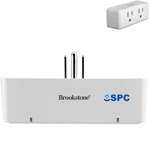 Brookstone® Smart Indoor 14A Dual Outlet Plug