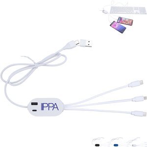 DualLink Charging Cable 2A with USB Hub