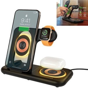 Hypergear Power Fold X-Ray 4-in-1 Foldable Wireless Charging Stand w/ 15W Wireless Fast Charge