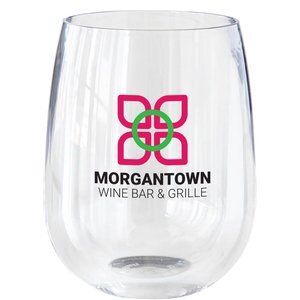 Symglass® Durable Resin Clear Stemless Wine Glass, 12oz.
