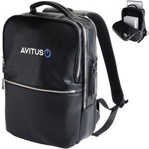 AeroLOFT™ Odyssey PU Leather Dual Compartment Backpack