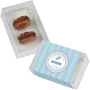 Chocolate Molten Macaron Box, 2 Pack