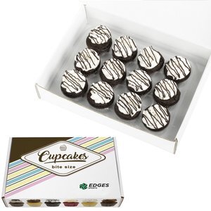 Chocolate with Vanilla Frost Signature Bite-Size Cupcakes, 12 Piece