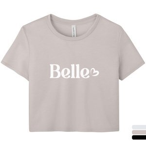Bella + Canvas® Flowy Poly/Viscose Cropped Ladies' Tee