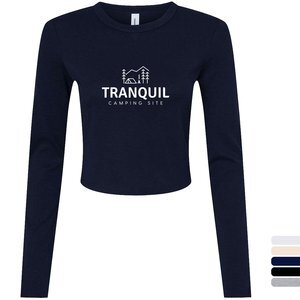 Bella + Canvas® Micro Rib Cotton/Poly Ladies' Long Sleeve Tee