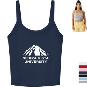 Bella + Canvas® Micro Rib Ladies' Cotton/Poly Spaghetti Strap Tank