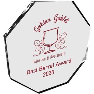 Custom Shape Acrylic Award Up to 10 Sq. Inches