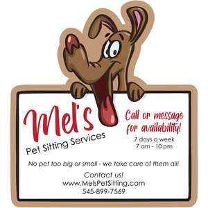 Custom Corners Flat Flexible Magnet Up to 19 Sq.