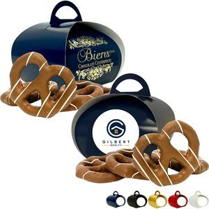Biens Chocolate Centerpieces® Petite Tulip Box w/ Chocolate Covered Pretzels