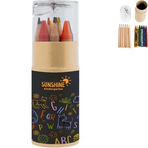 Twelve-Piece Crayon & Pencil Set