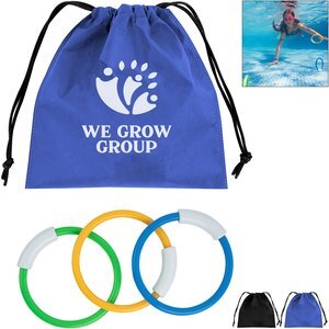 Hide & Go Swim Diving Rings in rPET Pouch