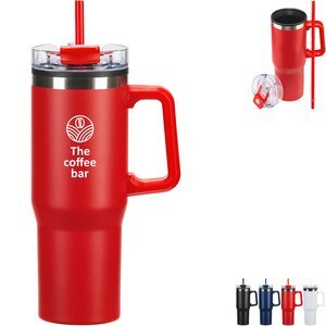 Oceanic Stainless Steel & Polypropylene Mug w/ Color-Matching Handle, 30oz.