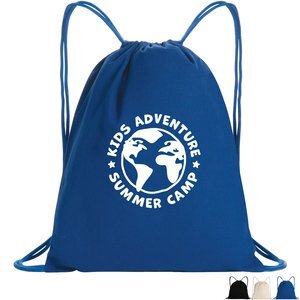 Impact AWARE™ Recycled Cotton & Poly Drawstring Backpack