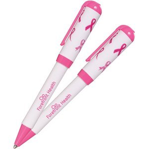 Pink Ribbon USA Made Jumbo Twist Pen