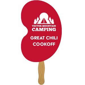 Kidney Bean Hand Fan