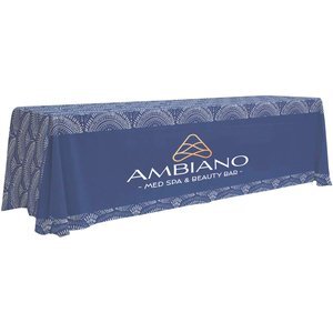 Eco-Wise 4-Sided Table Throw, 8' - Full Color, Full Bleed