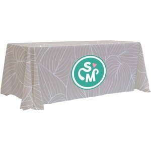 Lightweight 4-Sided Table Throw, 6' - Full Color Full Bleed