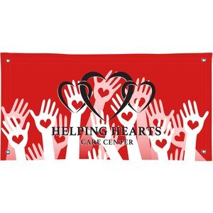 Nylon Single-Sided Banner, 2' x 4'