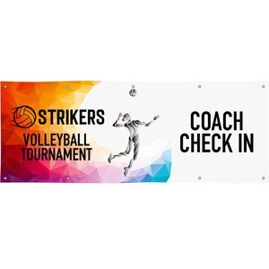 Nylon Single-Sided Banner, 3' x 8'