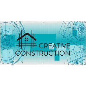 Nylon Single-Sided Banner, 4' x 8'