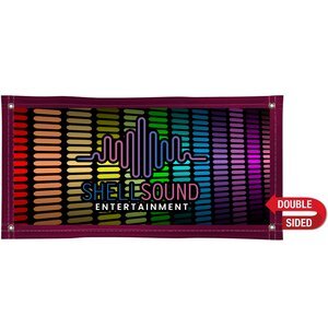 Nylon Double-Sided Banner, 2' x 4'