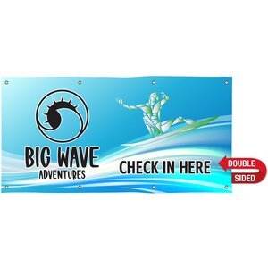 Nylon Double-Sided Banner, 3' x 6'