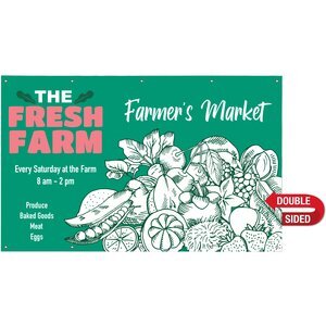 Nylon Double-Sided Banner, 5' x 8'