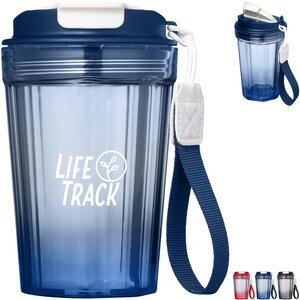 Hampton Travel Tumbler w/ Wrist Strap, 12 oz.