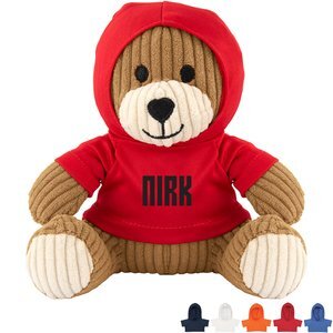 Barry Corduroy Plush Bear w/ Hoodie, 6"