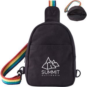 B.Free Rainbow Pride Cotton Crossbody Bag