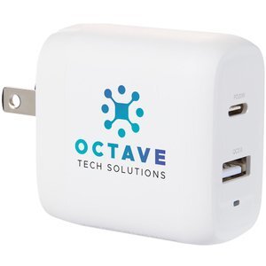 UL Listed 20W Dual USB-A & Type-C Wall Charger
