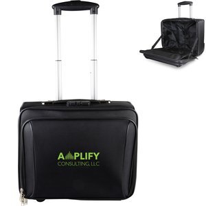 Wheeled Polyester Pilot Case w/ Telescopic Handle