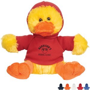Delightful Plush Duck w/ Hoodie, 6"