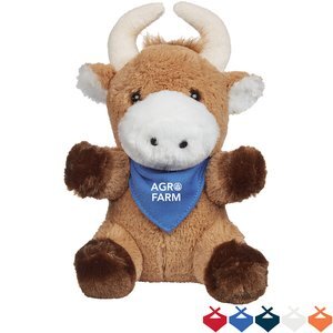 Brave Plush Bull w/ Bandana, 6"