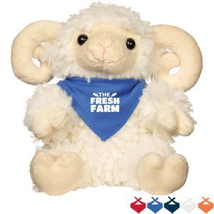Rowdy Plush Ram w/ Bandana, 6"
